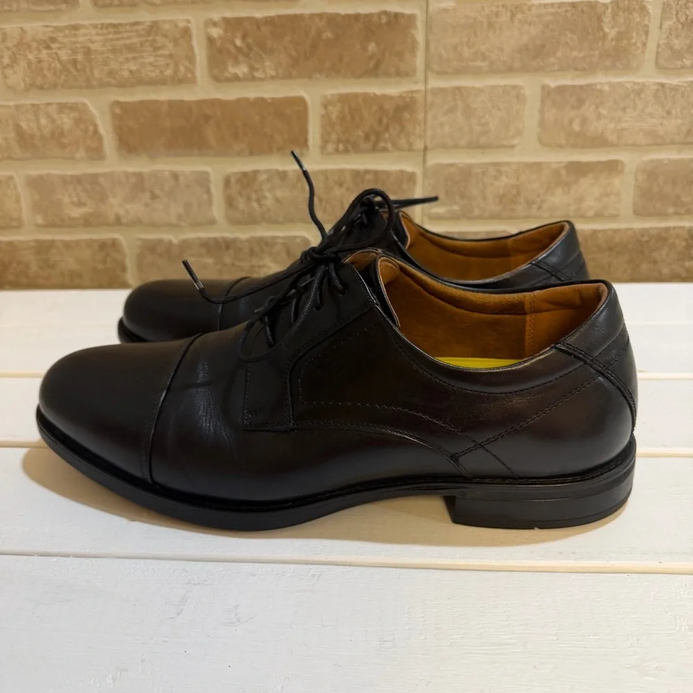 Florsheim Men’s Midtown Cap Toe Black Oxford Ortholite Insole Size 11 (5E) - Picture 5 of 10